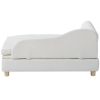 VEVOR Pet Sofa, Dog Couch for Large-Sized Dogs and Cats, Soft Velvety Dog Sofa Bed, 110 lbs Loading Cat Sofa, White