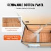 VEVOR Outdoor Dog House, Waterproof Insulated Dog House with Elevated Floor, Anti-Bite Wood Dog House Outdoor Iron Frame, Open Roof
