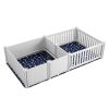 VEVOR Dog Whelping Box 93.3 x 48.4 x 18.1in Dual Zone PVC with Rails Pee Pad