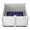 VEVOR Dog Whelping Box 38.6x38.6x18.1in PVC with Rails Pee Pad for Dogs Puppies