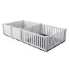 VEVOR Dog Whelping Box 93.3 x 48.4 x 18.1in Dual Zone PVC with Rails Pee Pad