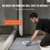VEVOR Shower Curb Kit, 36"x36" Shower Pan Kit with 6.3" Central Drain, Lightweight EPS Shower Installation Kits with 2 Waterproof Cloths