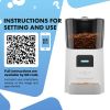 Automatic Cat Feeders with App. 6L Capacity Automatic Cat Food Dispenser with Programmable Timer