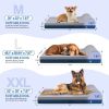 Durable Flannel Fabric Orthopedic Dog Beds with Pillow