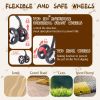 3 in 1 Dog Stroller, 4 Wheels Pet Stroller Dog Cat Stroller for Medium Small Dog Cats Up to 50lbs