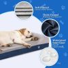 Durable Flannel Fabric Orthopedic Dog Beds with Pillow